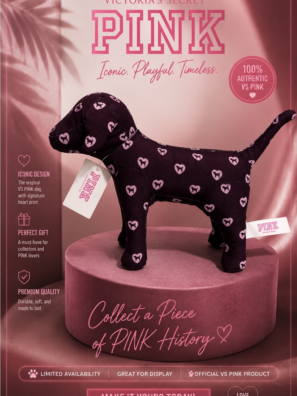Victoria’s Secret PINK Friday Mystery Mini Dog – Collectible